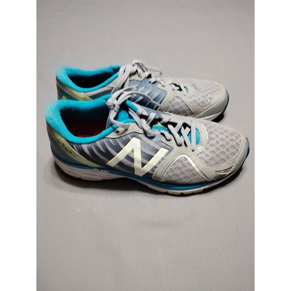 New Balance 1260v5 Women 9.5 Gray Teal N2 FantomFit ASYM Stability Running Shoes